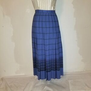Pendleton blue plaid pleated wool skirt 🇺🇸 Sz 10